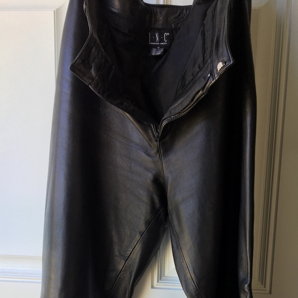 INC international concepts leather pants